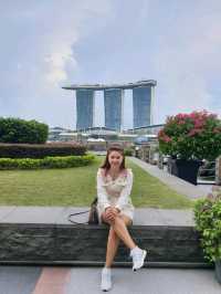 The Helix Bridge – Merlion – Marina Bay สิงคโปร์