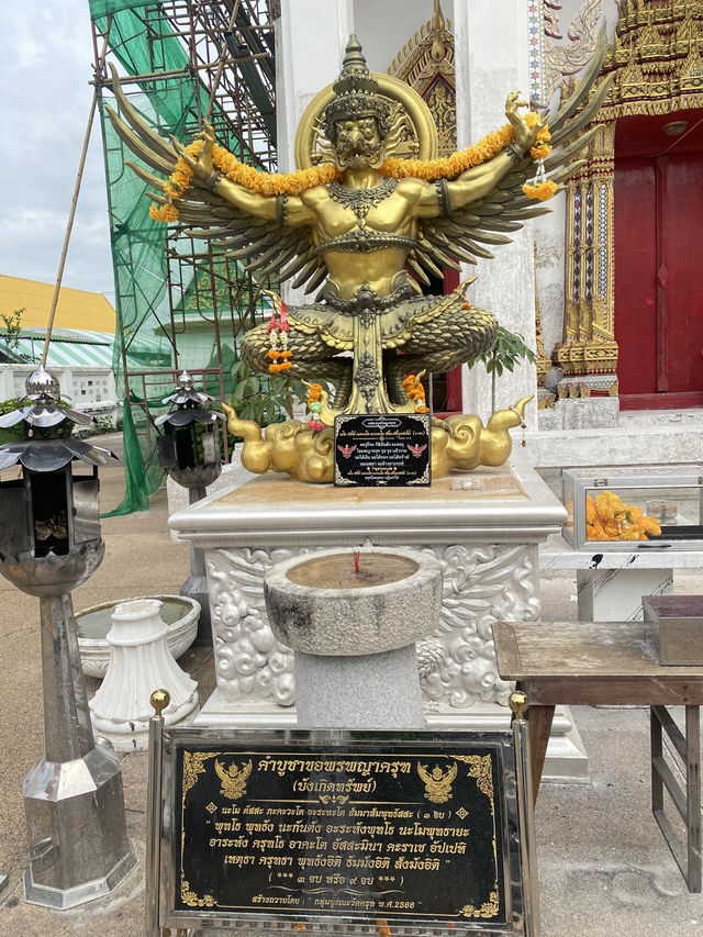 ⛩️ วัดครุฑ – โบราณสถานริมคลองมอญ ✨🙏🏻