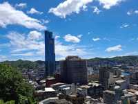Beautiful views at the top of Keelung Tower, Taiwan