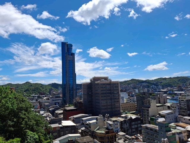 Beautiful views at the top of Keelung Tower, Taiwan