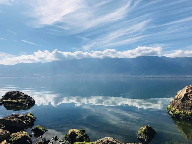 雲南大理古城 洱海 日出