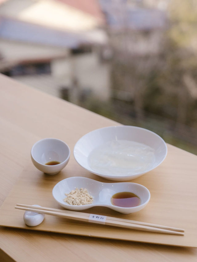 吉野🇯🇵 品嚐現做的葛甜點🍮