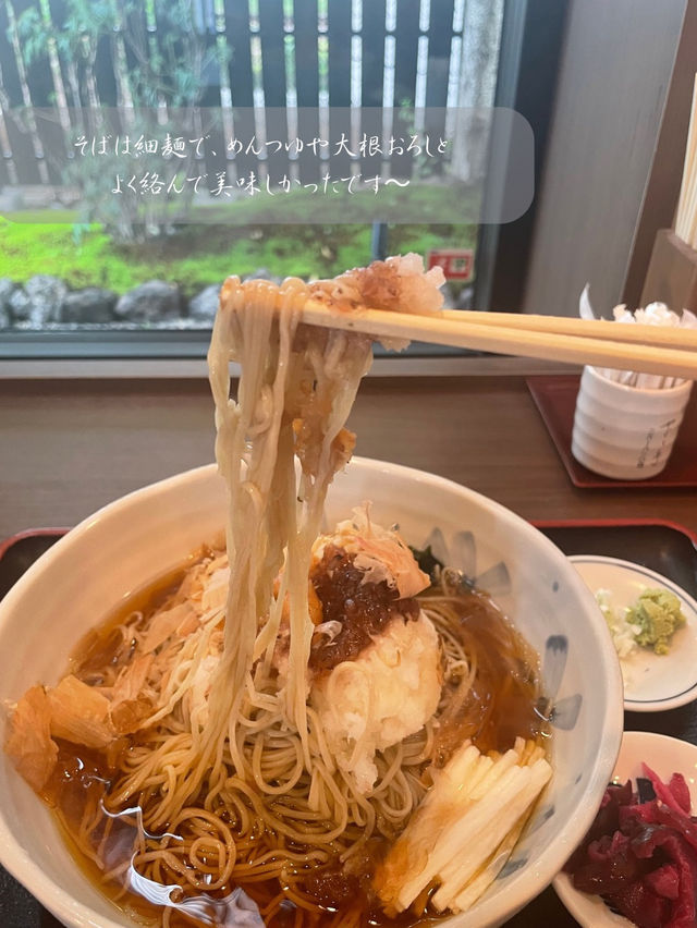 冷かけそばが美味しい！上田城🏯近くのお蕎麦屋さん🥢