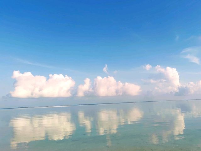 竹富島　西桟橋からの海