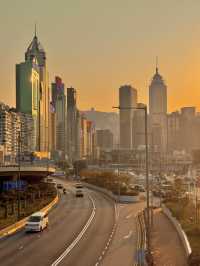 🌅Victoria Harbour – Golden Skies at Dusk