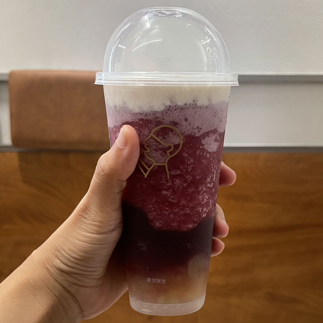 รีวิวชาองุ่นครีมชีสแสนอร่อย HEYTEA 🍇