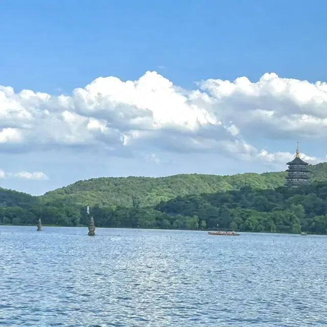 【杭州必去！】西湖一日游絕美攻略🌿 斷橋日落+搖櫓船秘境