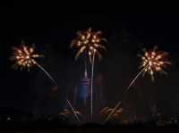 Tower Shines Bright✨  Austria's Pyrotechnic Symphony Over Macau