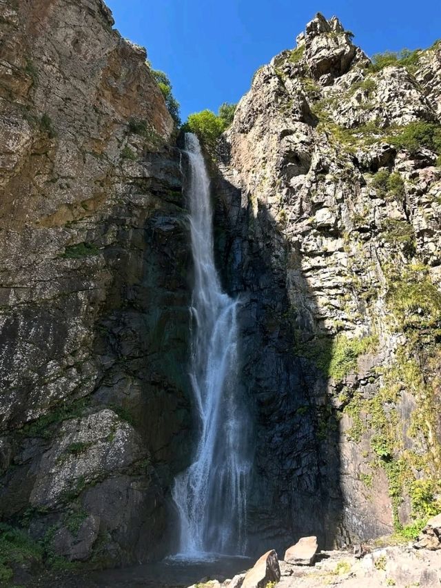 Marvel at the Stunning Gveleti Waterfall in Kazbegi, Mtskheta-Mtianeti Marvel at the Stunning Gveleti Waterfall in Kazbegi, Mtskheta-Mtianeti