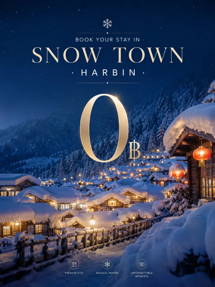 하얼빈 설향(SNOW TOWN)에서 0원으로 숙소 예약하기 。