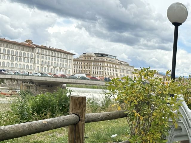 Walking by Ponte Vecchio during the day