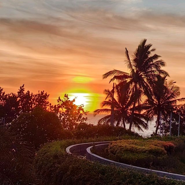 Bali island ,Kuta beach and Beachwalk mall .