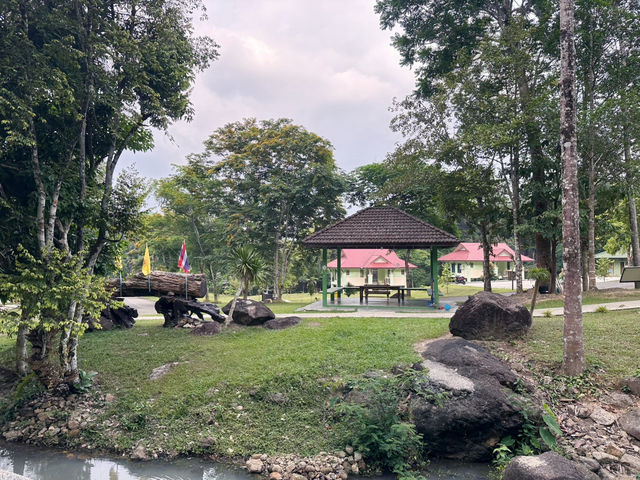 Beautiful hot springs in Ranong