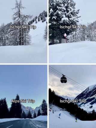 スキーで国境を越える