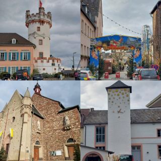 Rüdesheim am Rhein in Germany, picturesque town