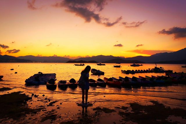 烏溪沙·香港地鐵直達欣賞浪漫日落的沙灘！