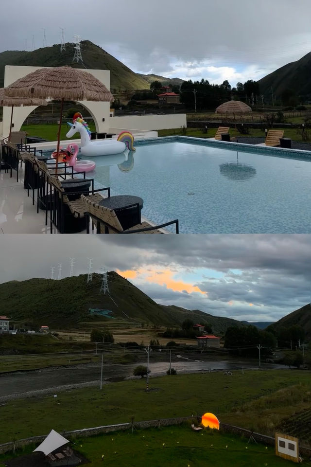 川西318沿線民宿天花板
