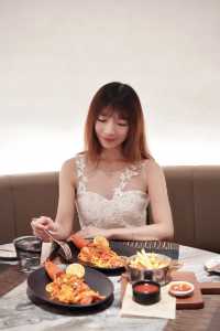 園博園傲途格酒店內的美味洞穴西餐廳。