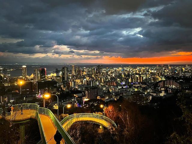 神戶 Venus Bridge|諏訪山公園日落