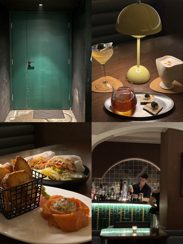  🥃中環隱藏版寶藏酒吧！The Green Door酒香與美食雙重驚喜✨