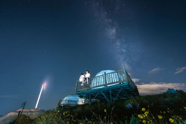 湖北百里荒觀星地，波德爾三級暗空璀璨奪目