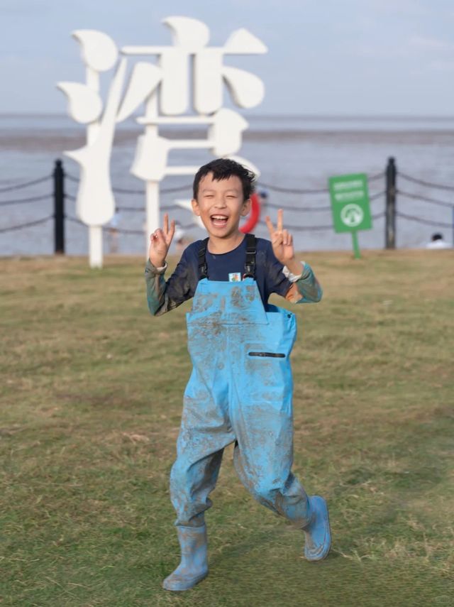 暑假帶住小朋友去黃海濕地，真係無人明白我哋嘅快樂！