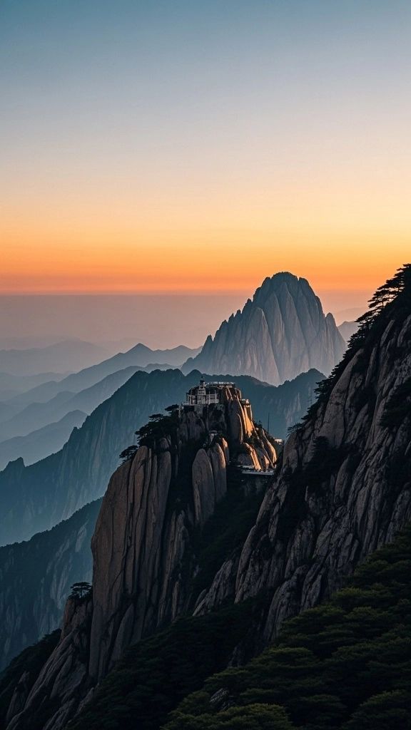 日出雲海黃山絕景