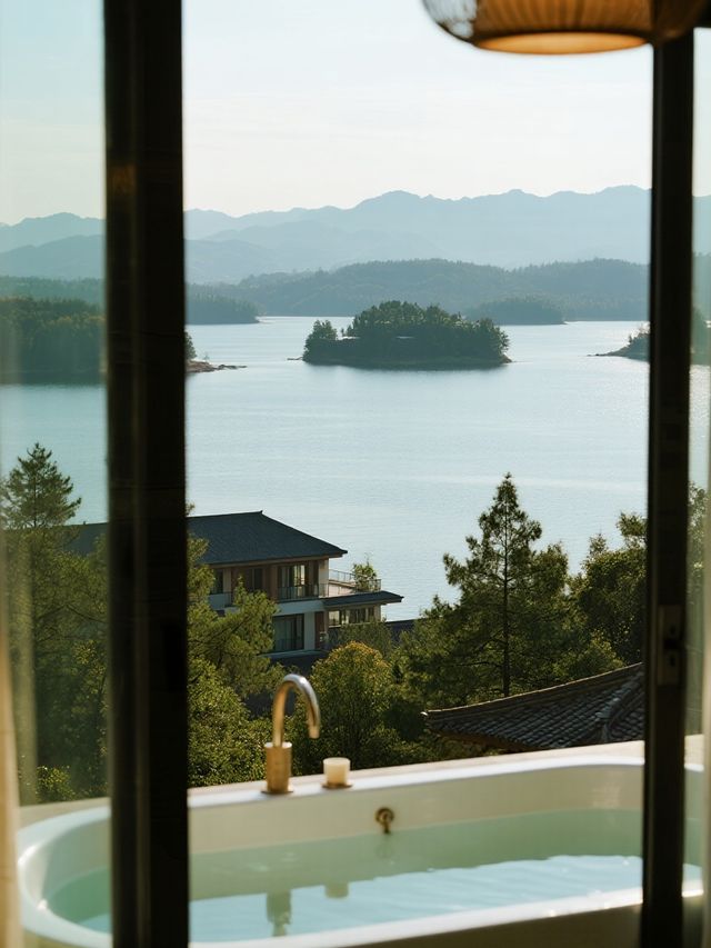 千島湖傾境民宿｜帶小孩住湖景房，泳池+火車超快樂