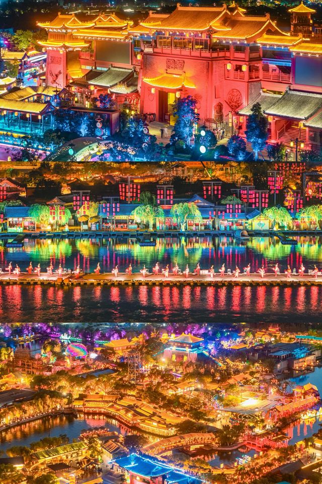 穿越千年的東京夢華錄清明上河園夜景美到炸裂！