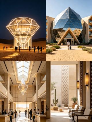 Desert Light Luxury Treasure! Zhongwei Diamond Hotel High Cost-Performance Desert Homestay