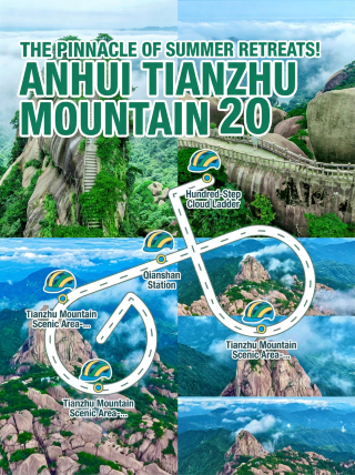 สุดยอดทริปพักผ่อนช่วงฤดูร้อน! คู่มือสู่สวรรค์แห่งความเย็นสบาย 20 องศาเซลเซียส บนภูเขาเทียนจู มณฑลอานฮุย