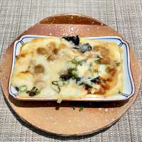 これが噂の納豆グラタン！ふふ河口湖の朝食