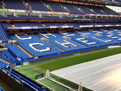 LONDON, ENGLAND - FEBRUARY 14: Stamford Bridge Stadium on February