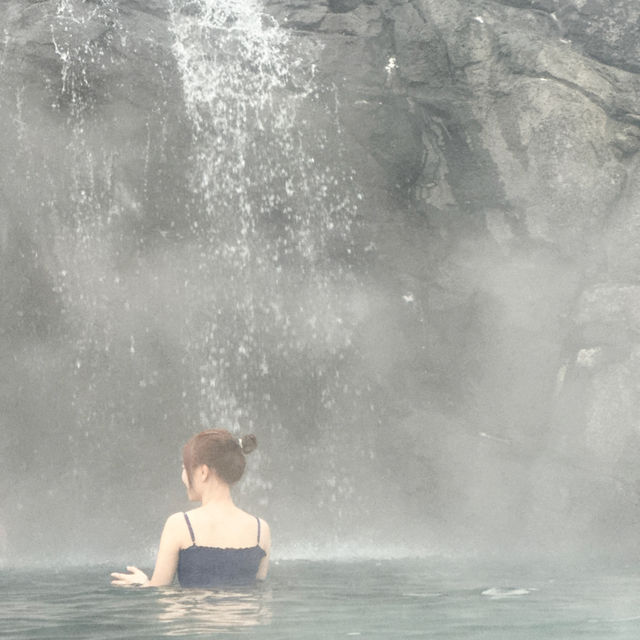 在sky lagoon體驗臉部-5度，身體40度的活動