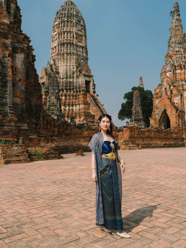 แต่งชุดไทย เที่ยววัดไชยวัฒนาราม อยุธยา