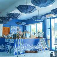 💙คาเฟ่OTOP สีน้ำเงินเปิดใหม่ By Barahom #ปัตตานี