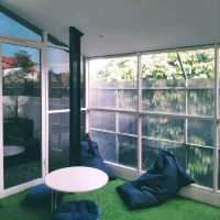 AFTER THE RENOVATION, THREE K COFFEE NOW SPORTS A SIMPLER YET CLEANER LOOK