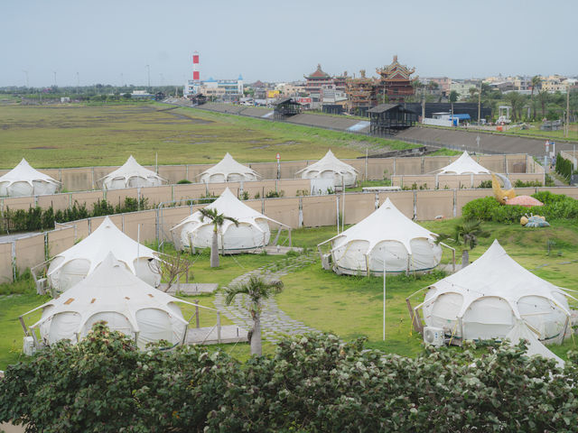追夕陽、捉螃蟹.ᐟ 全台唯一濕地豪華露營