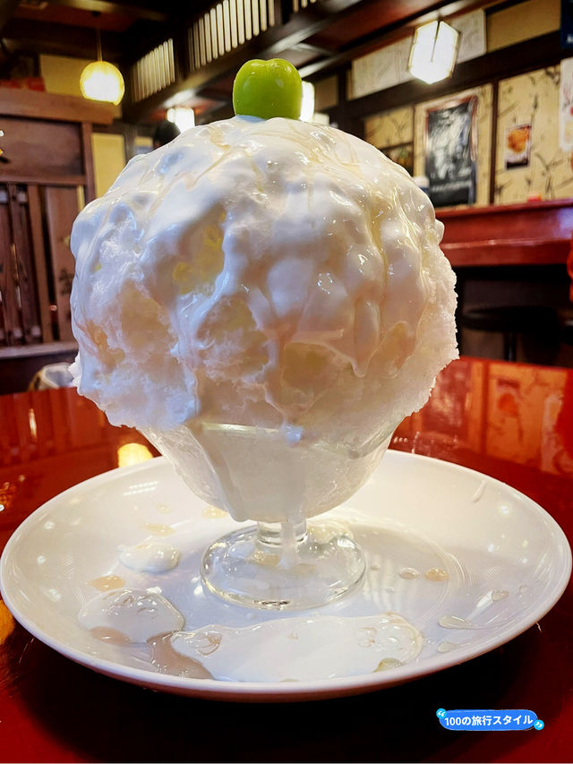 【長野県/茅野　ヨーグルトソースがかかったフワフワのカキ氷🍧中にはフルーツもたっぷり‼︎】