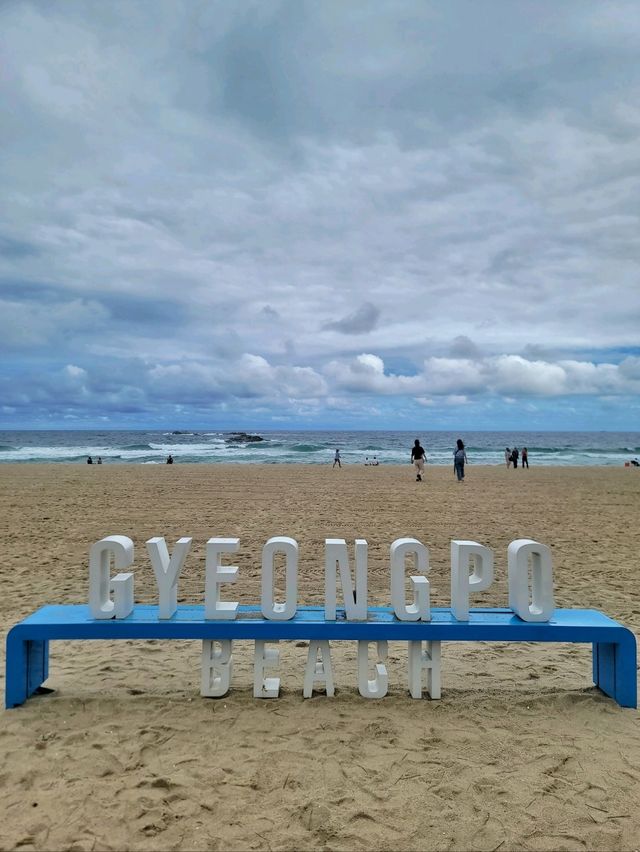 액자 포토존이 새로 생긴 경포해변💙