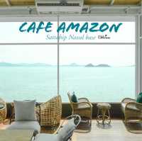 Cafe Amazon คาเฟ่ติดทะเลวิวสุดปัง