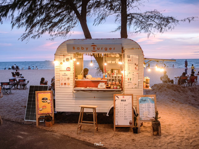 เดินเล่นสุดชิล หาของกินริมหาดแหลมเจริญ ระยอง