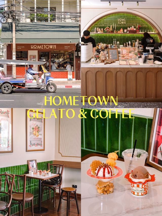 Hometown ร้านเจลาโต้โฮมเมดฟีลโฮมมี่ย่านสามยอด🍦🍨