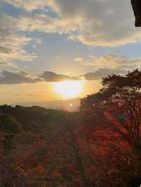 Sunset at Kiyomizudera: A Dreamy Autumn Experience in Kyoto