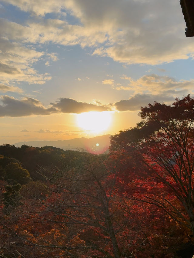 Sunset at Kiyomizudera: A Dreamy Autumn Experience in Kyoto