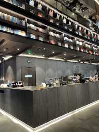 Have a cozy cafe space while enjoy the books paradise 