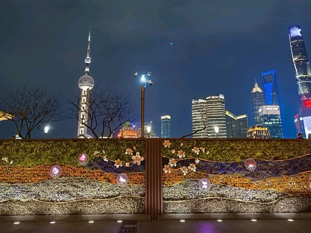 美麗的上海外灘夜景
