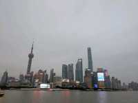the bund by day and night 