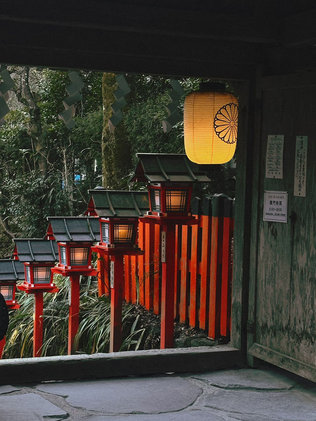 京都·貴船神社｜白雪落燈階，貴船神社冬日散策