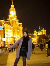 The Bund ยามค่ำคืน แสงไฟวิบวับ 💛✨